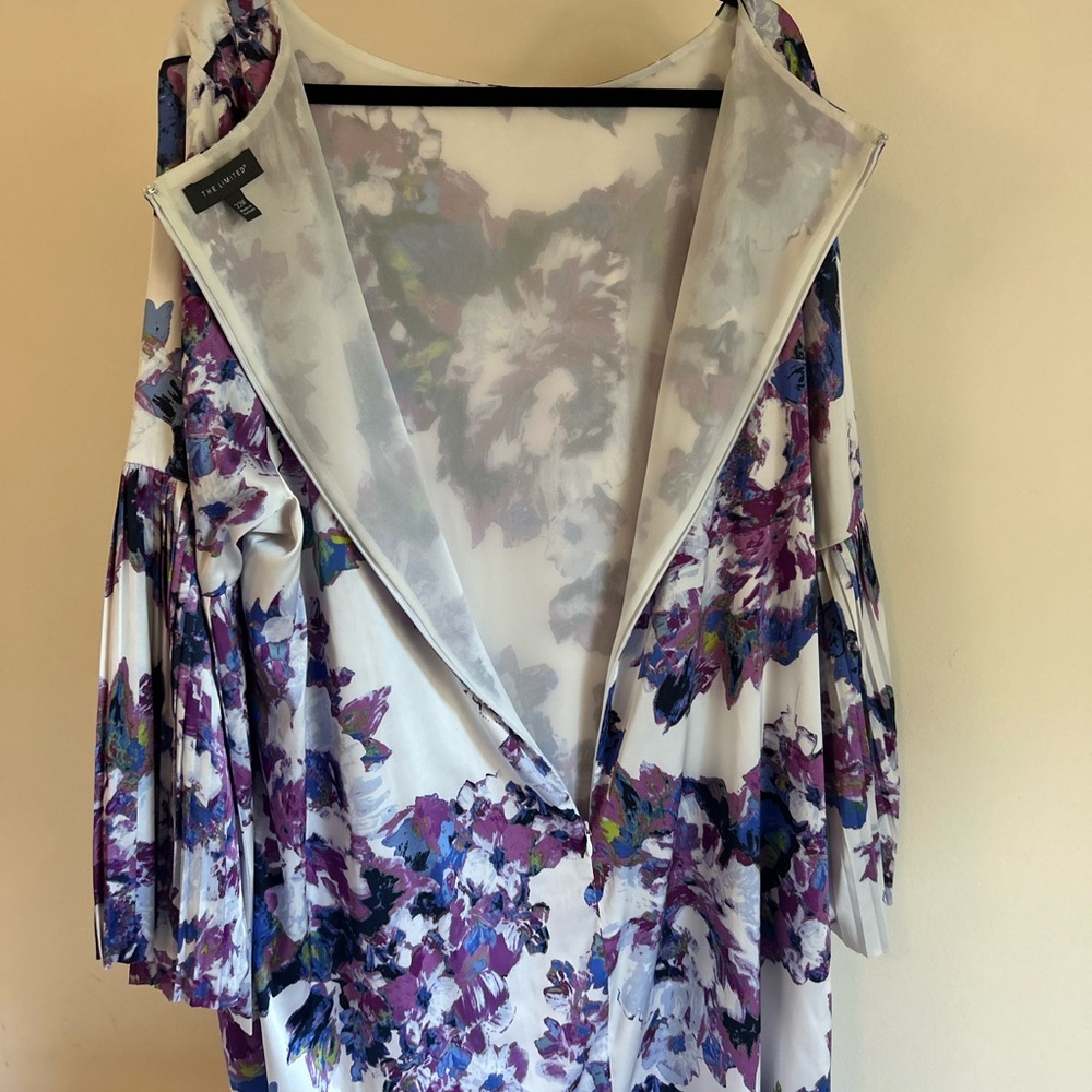 The Limited Blue and Purple Floral Dress - Picture 6 of 7